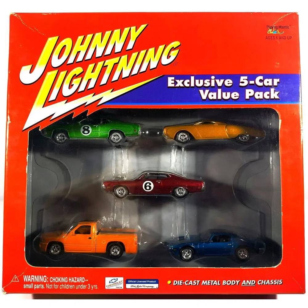 Johnny Lightning 2000 EXCLUSIVE 5-CAR VALUE PACK, New, See Pics/Description!